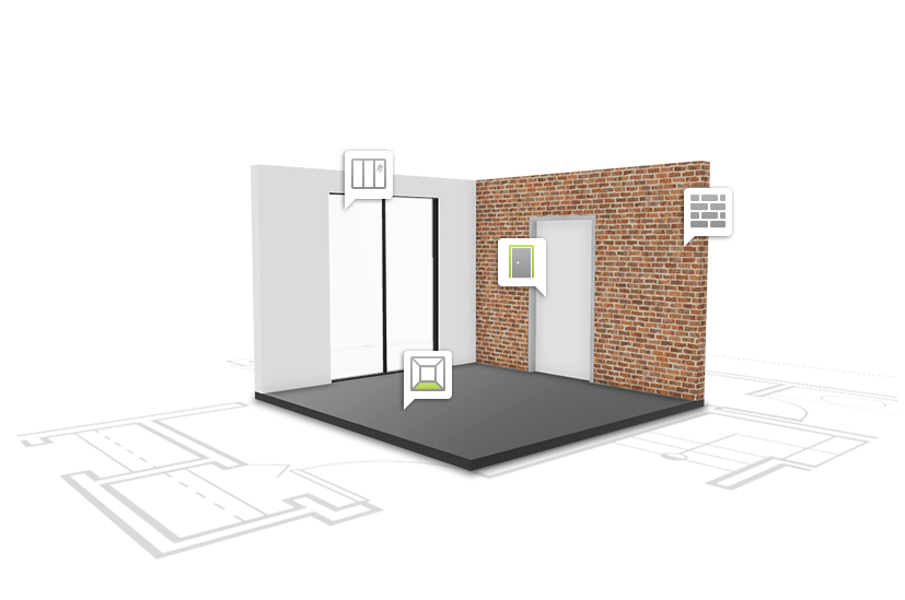 pCon.planner: Wände, Fenster, Materialien für Innenräume