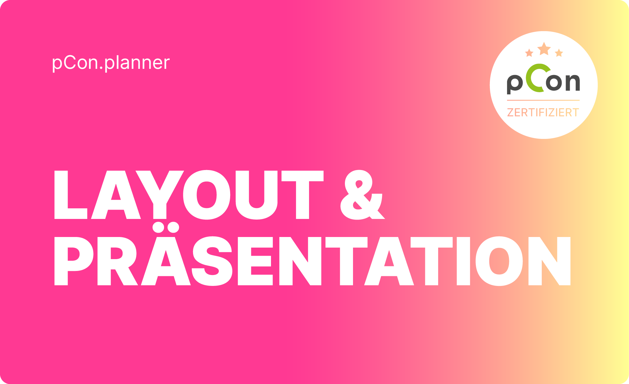 pCon.planner: Präsenz-Seminar